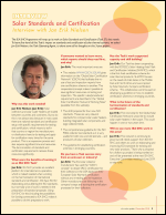 Interview with Jan Erik Nielsen: Solar Standards and Certification