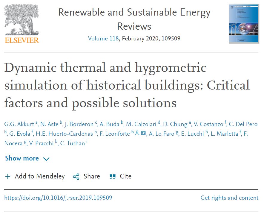 Dynamic thermal and hygrometric simulation of historical buildings: Critical factors and possible solutions