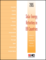 Solar Energy Activities in IEA Countries 2005
